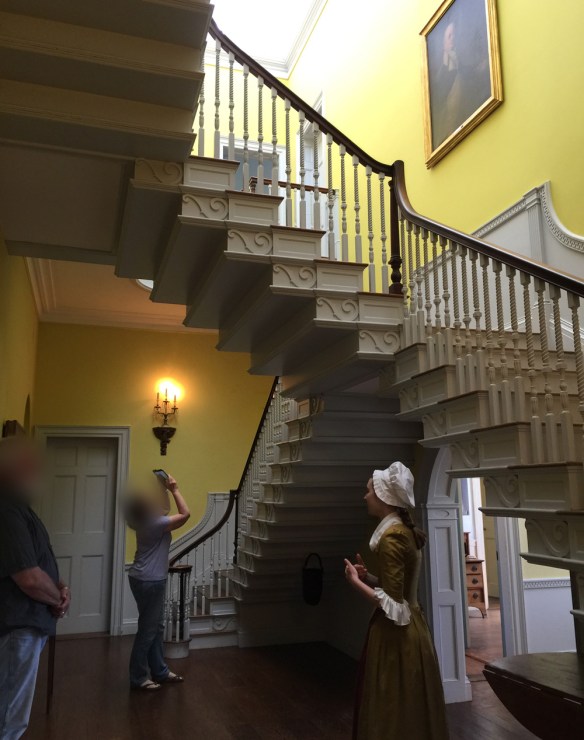 The central stairway in the Henry Knox Museum designed by Henry himself.