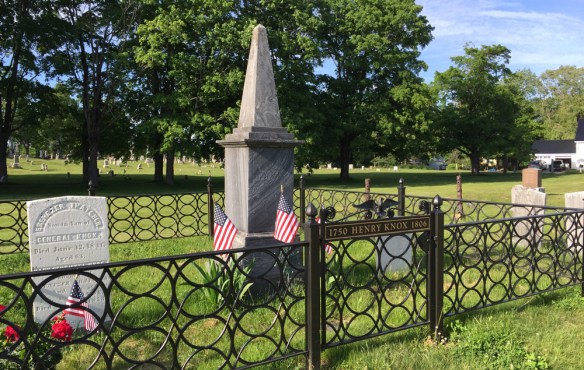 Graves and monument for Henry Knox and his family.