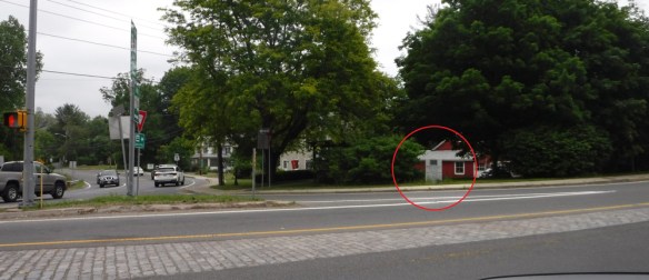 Marker No. MA3 of the Henry Knox Trail ialong Route 23 in Great Barrington, Massachusetts