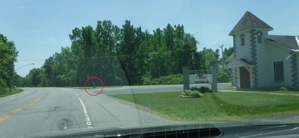 Marker No. 11.5 of the Henry Knox Trail marking where Knox visited Fort Miller along the Hudson